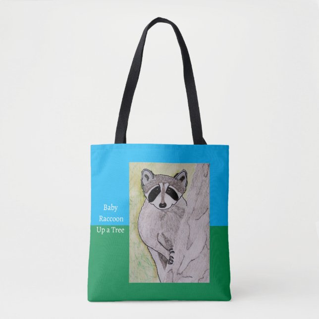 Tote Bag Baby Raccoon (Devant)