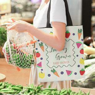Tote Bag Baby shower de marché des fermiers cultivés locale