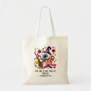 Tote Bag Bac ou traitement coloré Halloween personnalisé