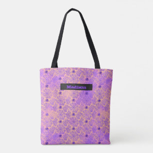 Tote Bag Bac / Traite personnalisé Halloween Spider Web
