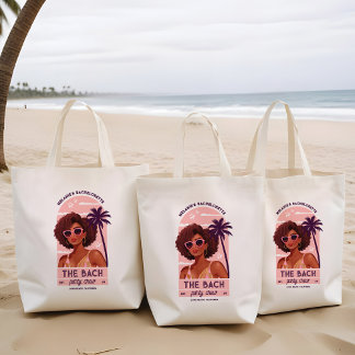 Tote Bag Bach Party Crew Retro Femme Bachelorette Party