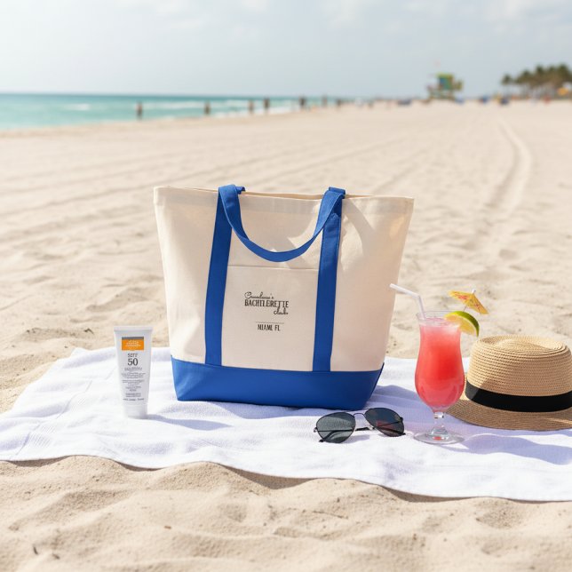 Tote Bag Bachelorette Club Personalized City & Bridesmaid  (Créateur téléchargé)