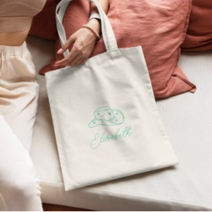 Tote Bag Bachelorette de Casquette Cowgirl personnalisée