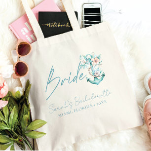 Tote Bag Bachelorette de croisière mariée personnalisée