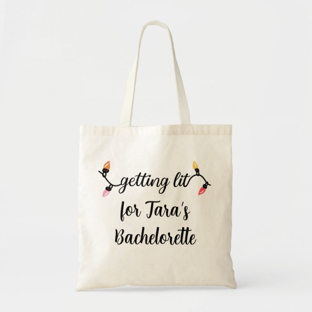 Tote Bag Bachelorette hivernale brillante (Devant)