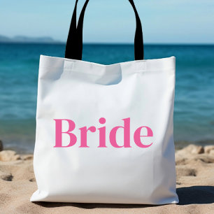 Tote Bag Bachelorette minimaliste personnalisée en mariée r
