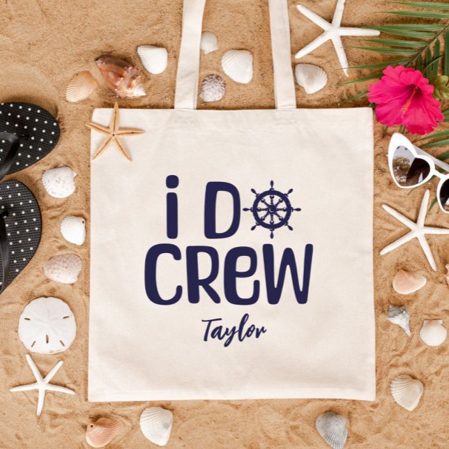 Tote Bag Bachelorette nautique Plage Party Favoriser Marine (Créateur téléchargé)