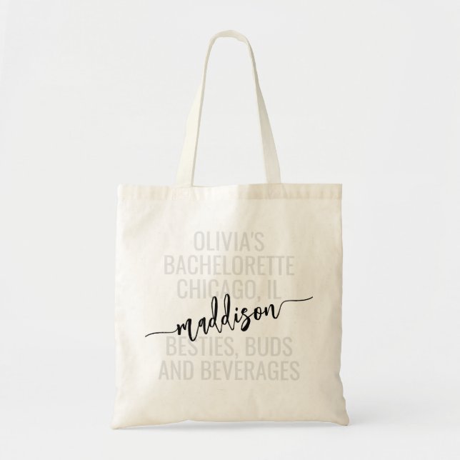 Tote Bag Bachelorette Parti Personnalisé (Devant)