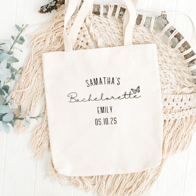 Tote Bag Bachelorette Personnalisée Favorise Bridesmaid (Créateur téléchargé)