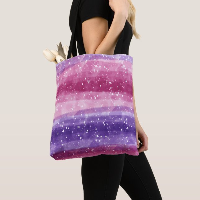 Tote Bag Backled de Purple and Pink (De près)