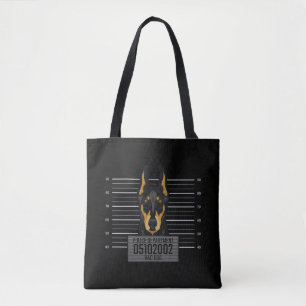Tote Bag Bad Thief Animal Mug Tiré Doberman Chien têtu