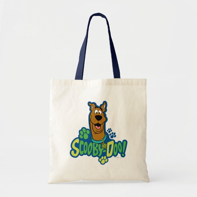 Tote Bag Badge de caractère Empreinte de patte Scooby-Doo (Devant)