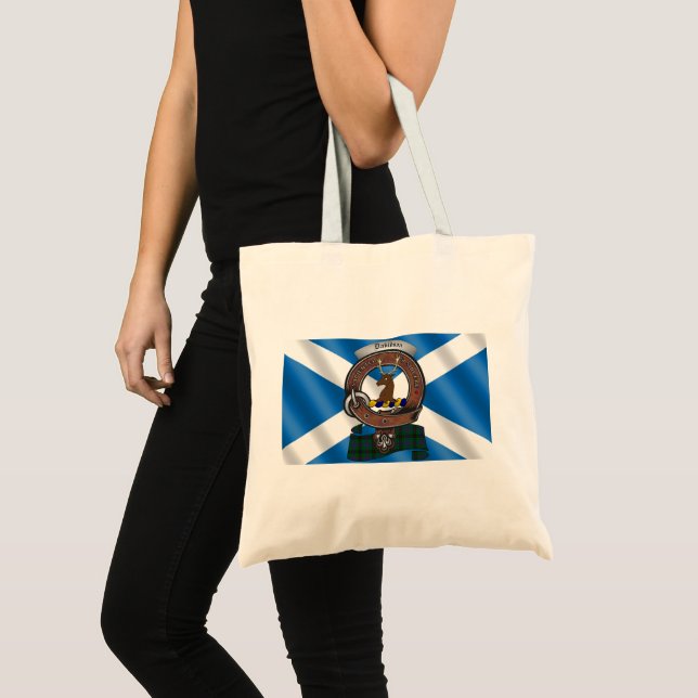 Tote Bag Badge du clan Davidson Fourre-tout (Devant (produit))