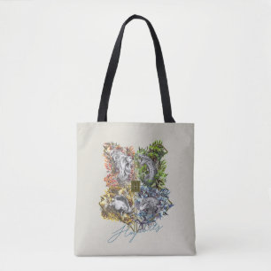 Tote Bag Badge HOGWARTS™ Floral Graphic