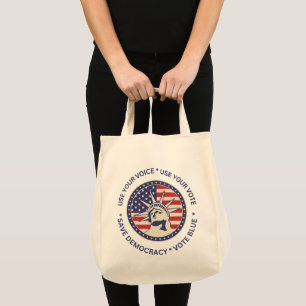 Tote Bag Badge Liberté Utilisez Votre Vote