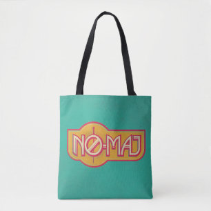 Tote Bag Badge rouge et jaune NO-MAJ™