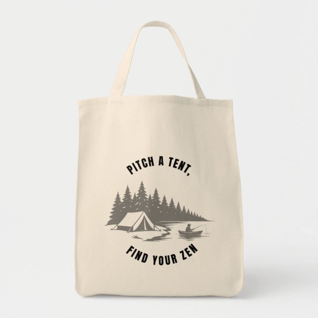 Tote Bag Badge Zen Camper (Devant)