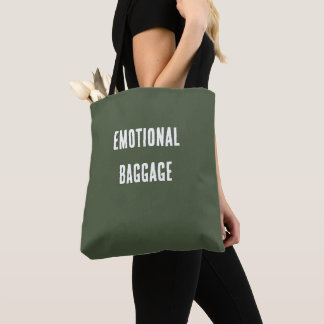Tote Bag Bagages émotionnels à l'huile minimaliste
