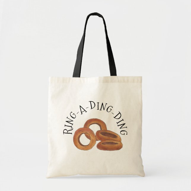Tote Bag Bague-A-Ding-Ding Onion Bagues Bagues Poignées Ali (Devant)