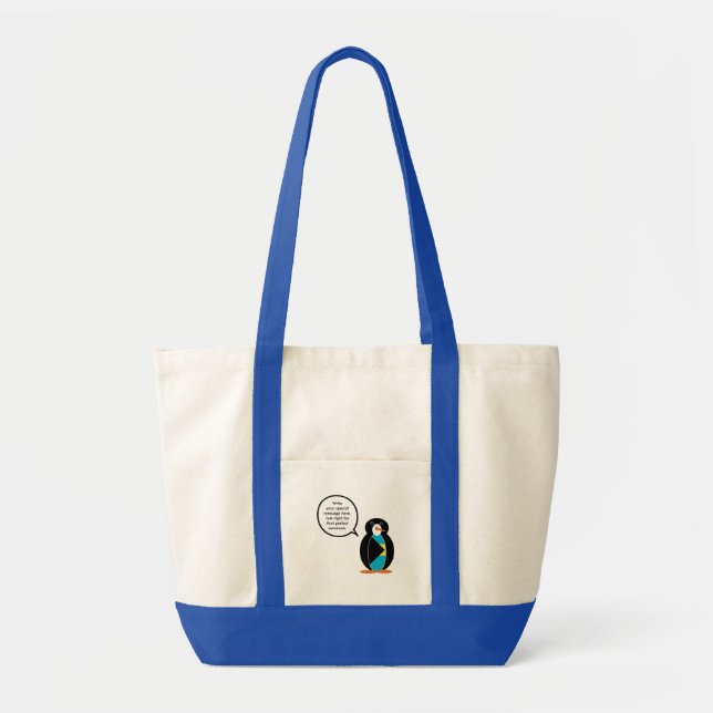 Tote Bag Bahamas Parler de Mme Penguin (Devant)