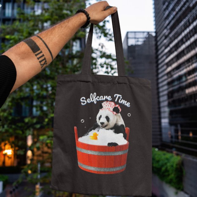 Tote Bag Baignade animale de Panda (Créateur téléchargé)