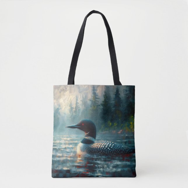 Tote Bag Baignade sur le lac d'Art (Devant)