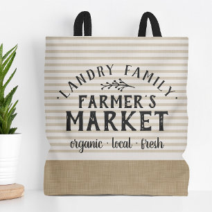 Tote Bag Baignoires Marché fermier sur mesure