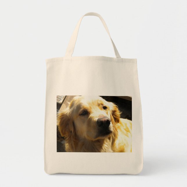Tote Bag Bailey le golden retriever (Devant)