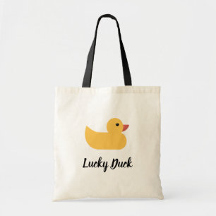 Tote Bag Bain de canard en caoutchouc jaune Lucky Canard