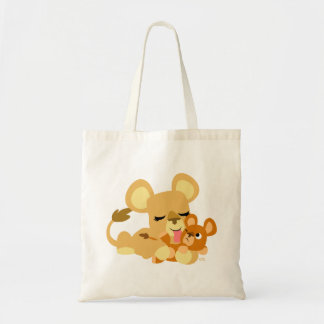 Tote Bag Bain de Lion mignon bébé