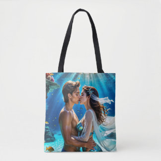 Tote Bag Baiser des amants sous-marins