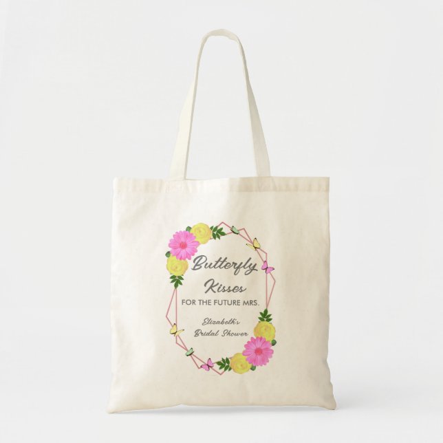 Tote Bag Baisers À Papillon Pour L'Avenir Mme Fête des mari (Devant)