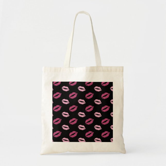 Tote Bag Baisers roses (Devant)