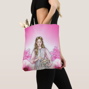 Tote Bag Bake the World Bloom - Super Cute Floral Baker