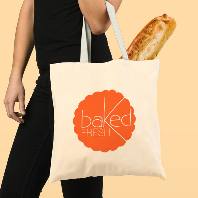 Tote Bag Baked fresh sliced orange logo bakers bag (Créateur téléchargé)