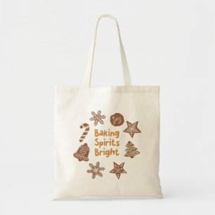 Tote Bag Baking Spirits Bright Holiday Cookies