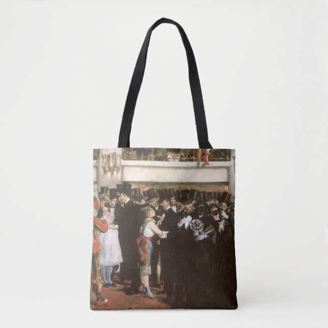 Tote Bag Bal masqué à l'Opéra par Édouard Manet (Devant)