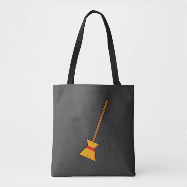Tote Bag Balai de sorcière (Devant)