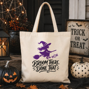 Tote Bag Balai Là C'est Fait Sorcière Halloween