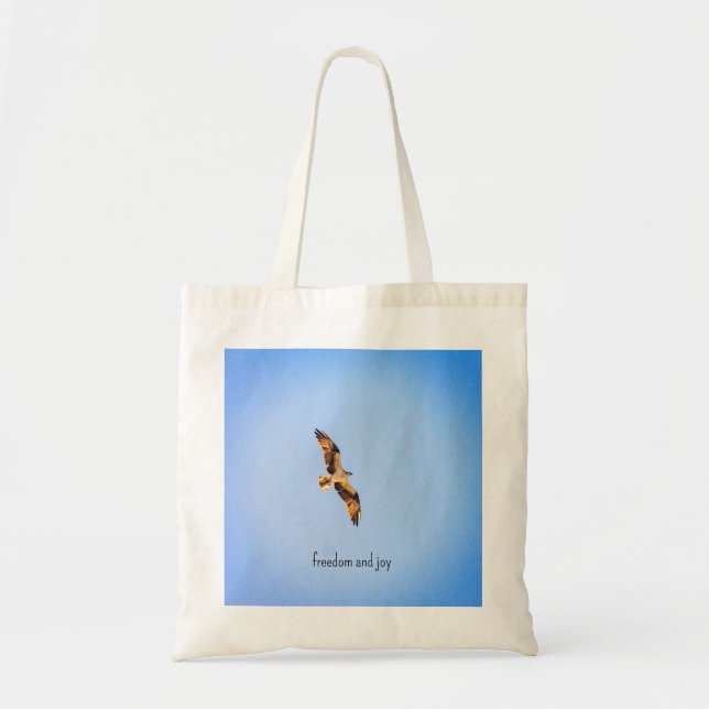 Tote Bag Balbuzard. Liberté et Joie (Devant)