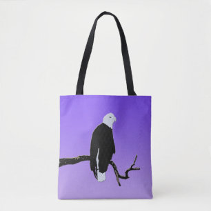 Tote Bag Bald Eagle at Sunset - Art original de la faune