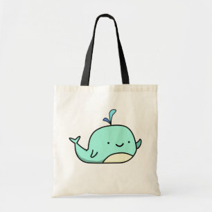 Tote Bag Baleine bleue Cute Kawaii