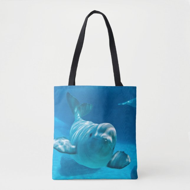 Tote Bag Baleine de beluga (Devant)