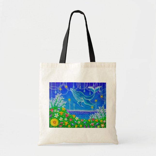 Tote Bag Baleine＆Fleurs★ (Devant)