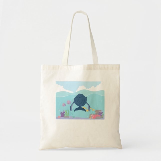 Tote Bag Baleine mignonne (Devant)