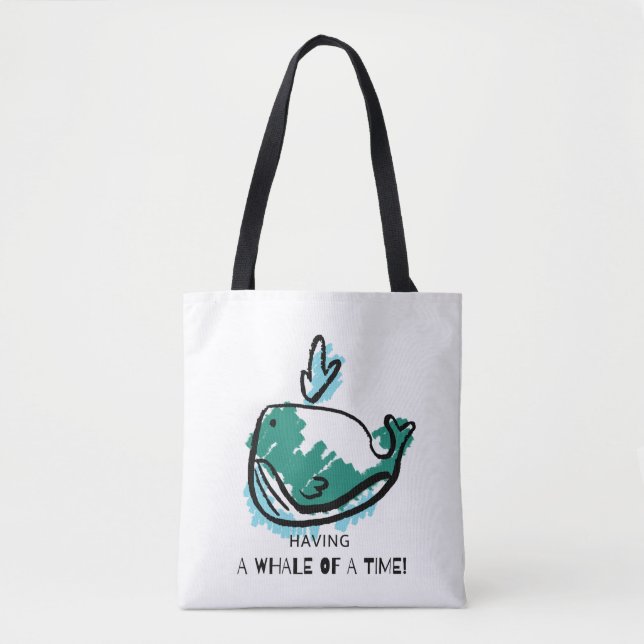 Tote Bag Baleine mignonne (Devant)