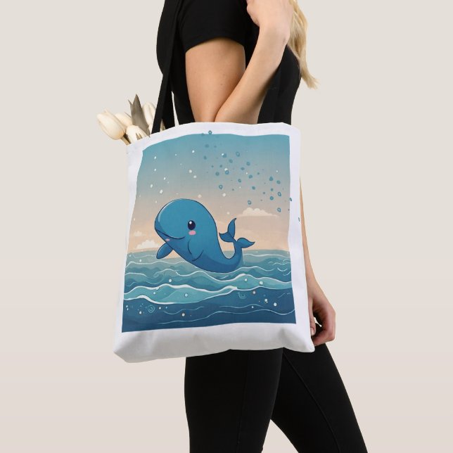 Tote Bag Baleine mignonne (De près)