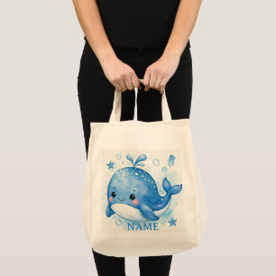 TOTE BAG BALEINE MIGNONNE KAWAII