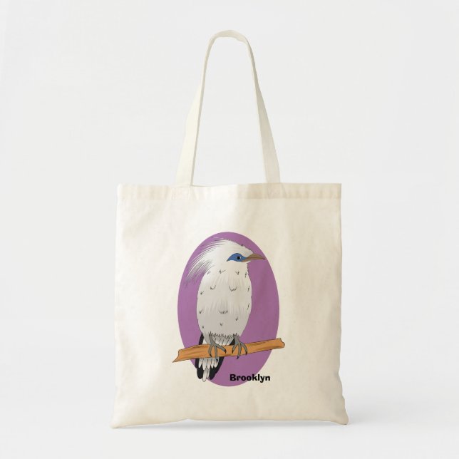 Tote Bag Bali Mina tropical oiseau exotique (Devant)