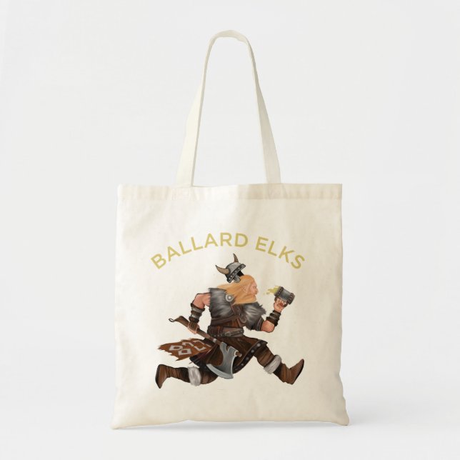 Tote Bag Ballard 827 Pillaging Viking (Devant)
